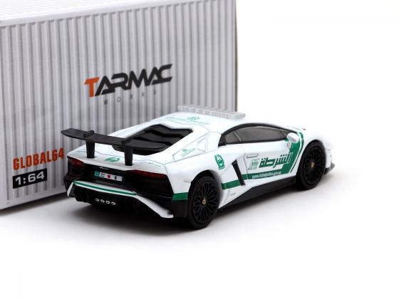 Tarmac Works GLOBAL64 Lamborghini Aventador LP750-4 SV Dubai Police |  Popitoi