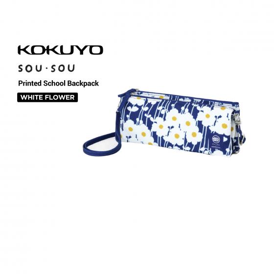 SOU.SOU X Kokuyo Pencil Case basking in the Sun Floral Print 