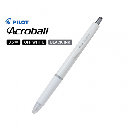 Pilot Acroball 150 Ballpoint Pen mm OFF-WHITE (BLACK)